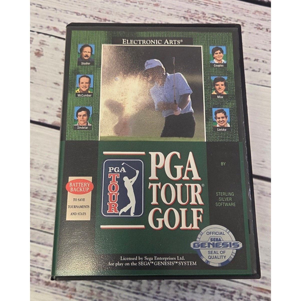PGA Tour Golf (Sega Genesis 1991) Case and Manual Only, NO Game
