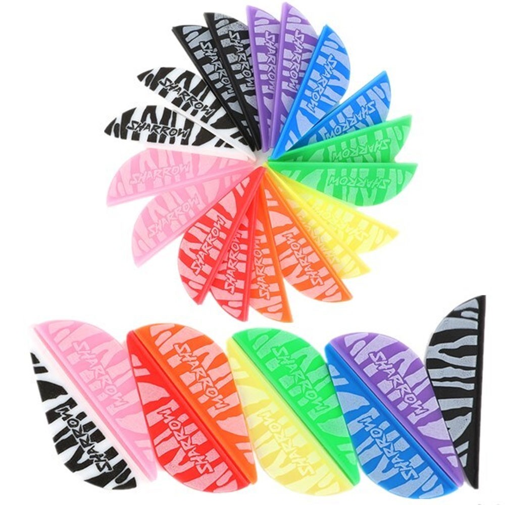 50X Rubber Arrow Feather 2"Arrow Vanes Waterproof Fletches Arrow Hunting Target
