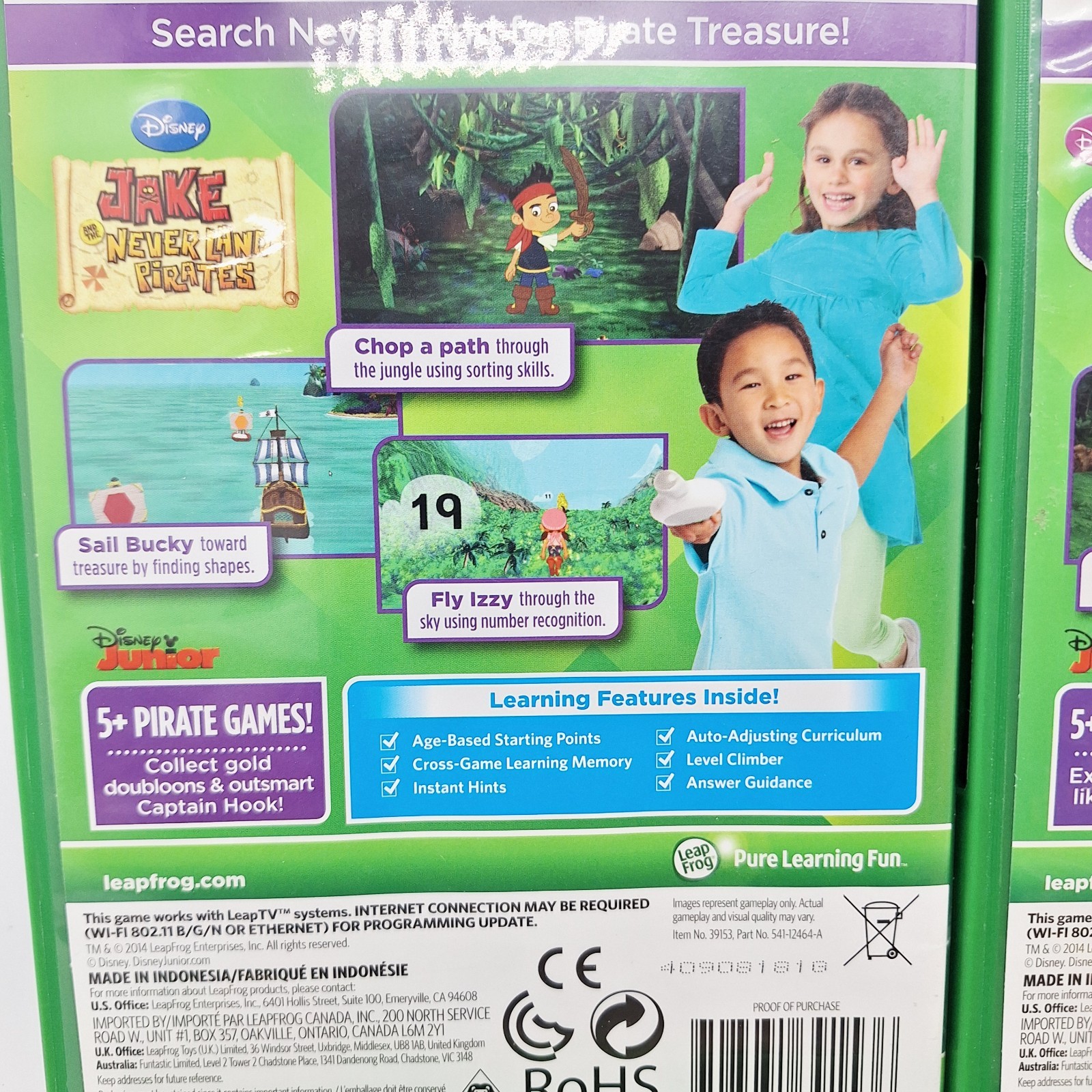 Lot Of 6 Leap Frog Tv Educational Gaming Games All Complete In Cases And Working