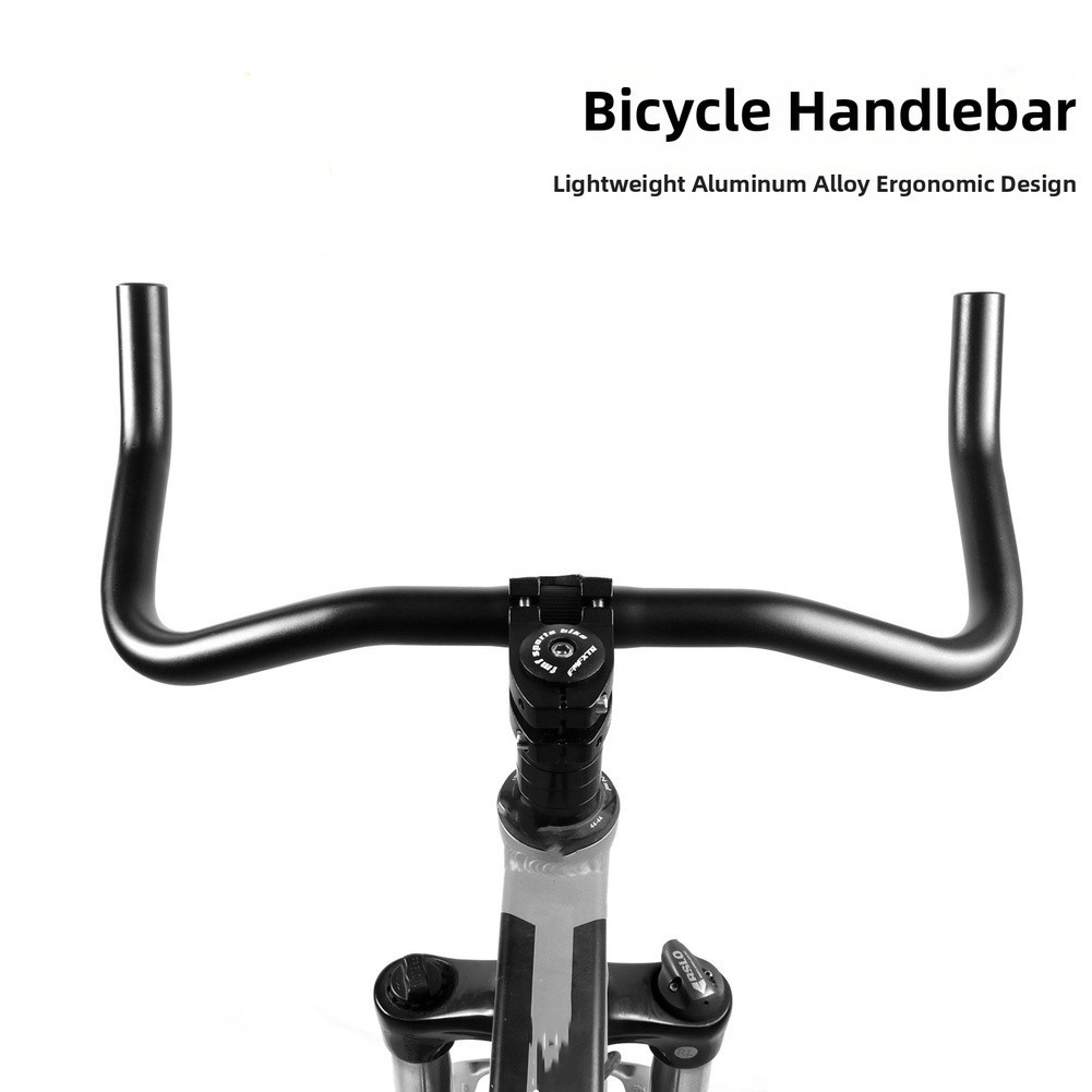 25.4mm 31.8mm Aluminum Bullhorn Handlebar Black 37cm for Road MTB Fixie Bikes