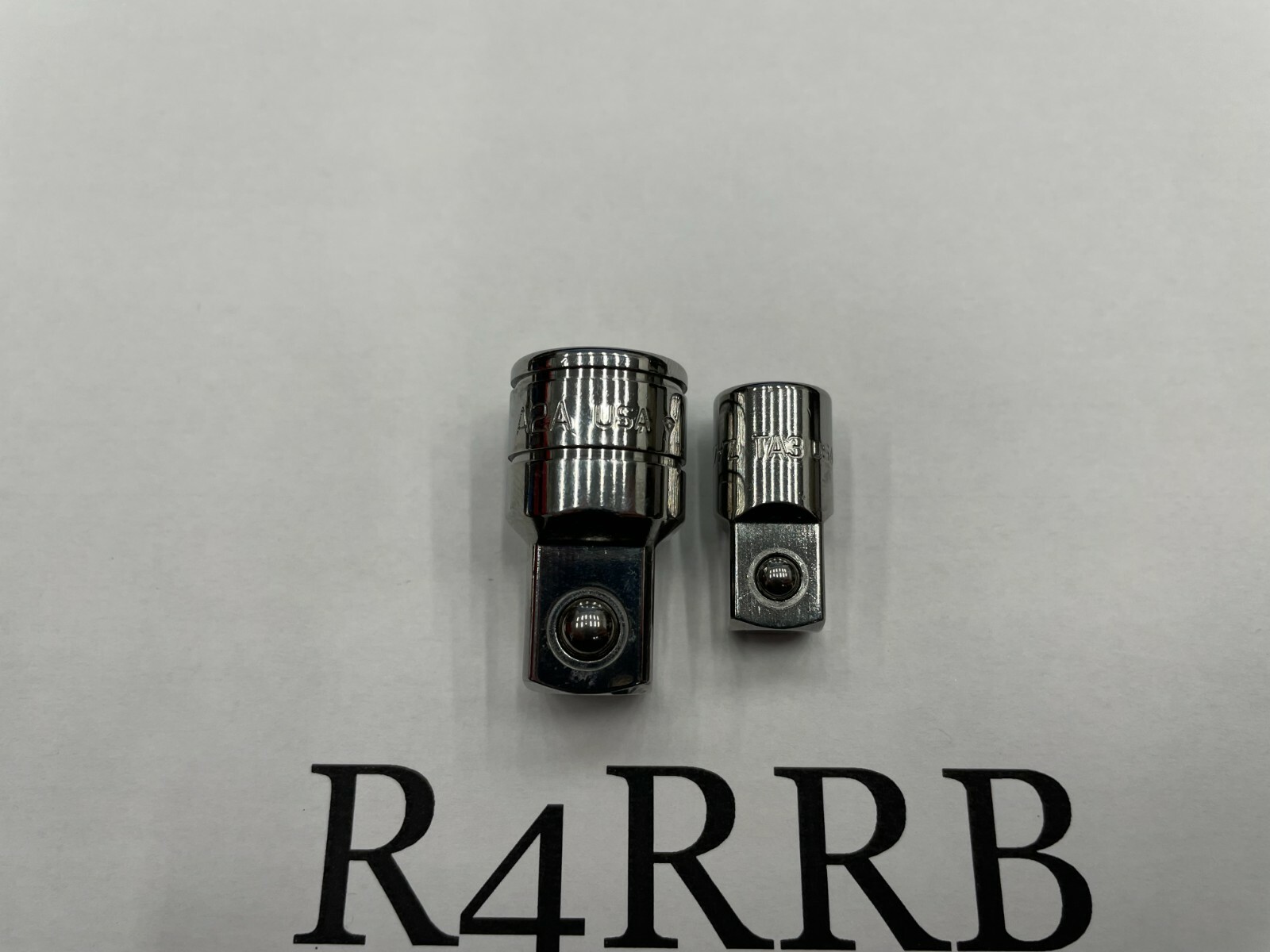 Snap-on Tools USA 2 Piece NEW Drive Chrome Adapter Extension Socket Lot Set