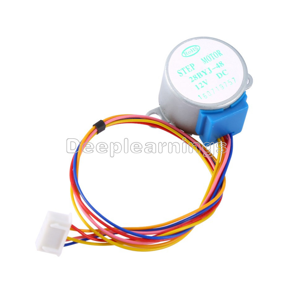 5PCS 28BYJ-48 Valve Gear Stepper Motor DC 12V 4 Phase Step Motor Reduction