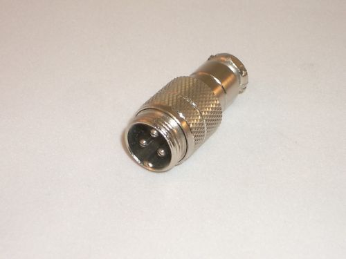 OPEK C-3E 3 PIN MALE METAL INLINE MIKE MICROPHONE CONNECTOR JACK