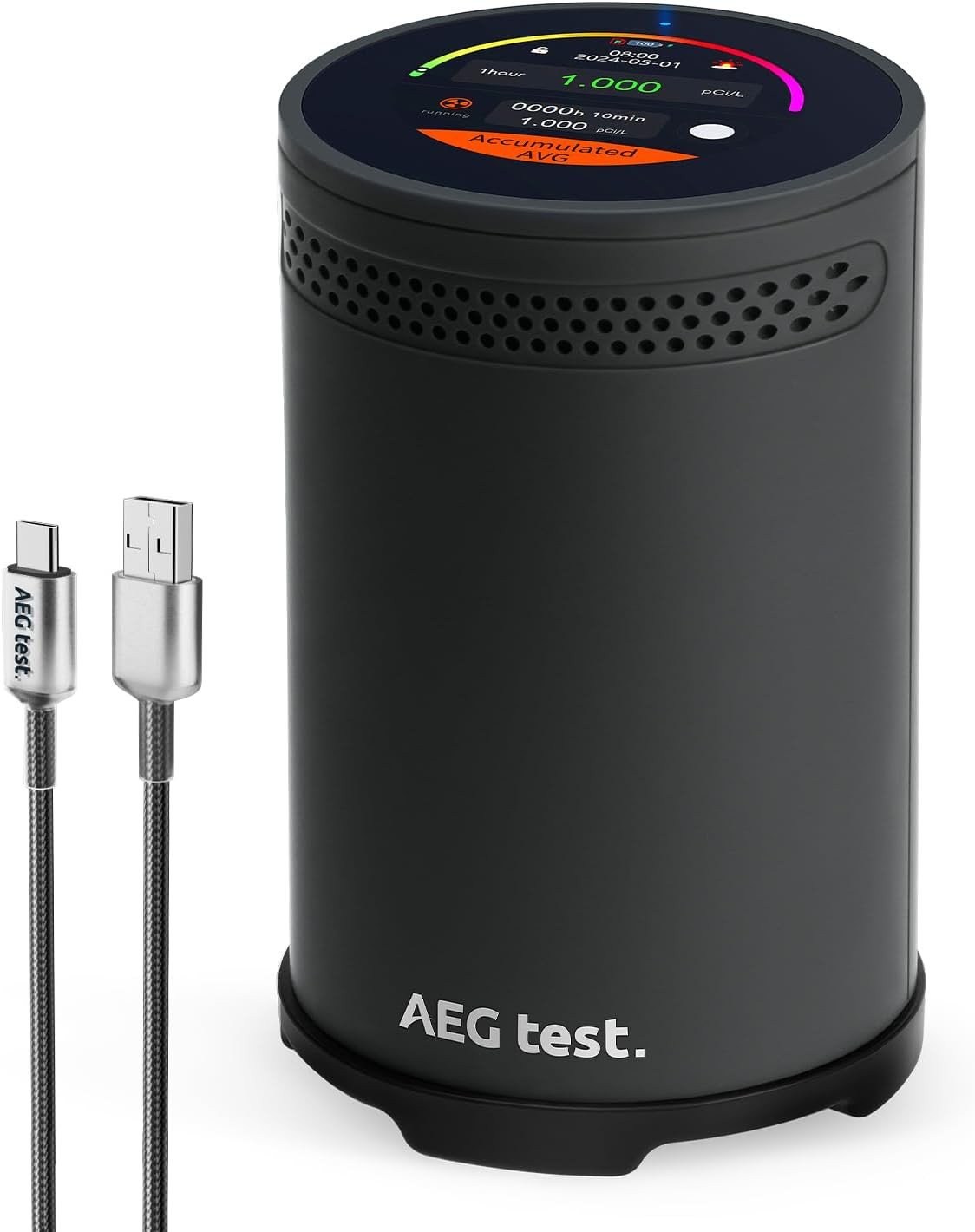 HOUND-3699 Radon Detector with Touchscreen, Alarm & 10-Minute Updates