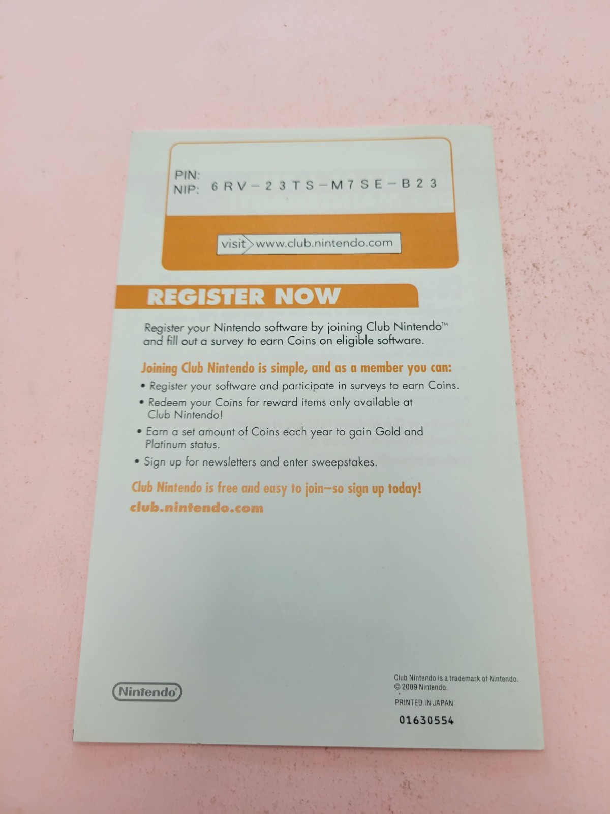 Wii Play Game Insert - Join The Club