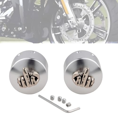 Axle Bolt Nut Caps, Styling Front Axle Nut Caps Wheel Axle Cap Silver