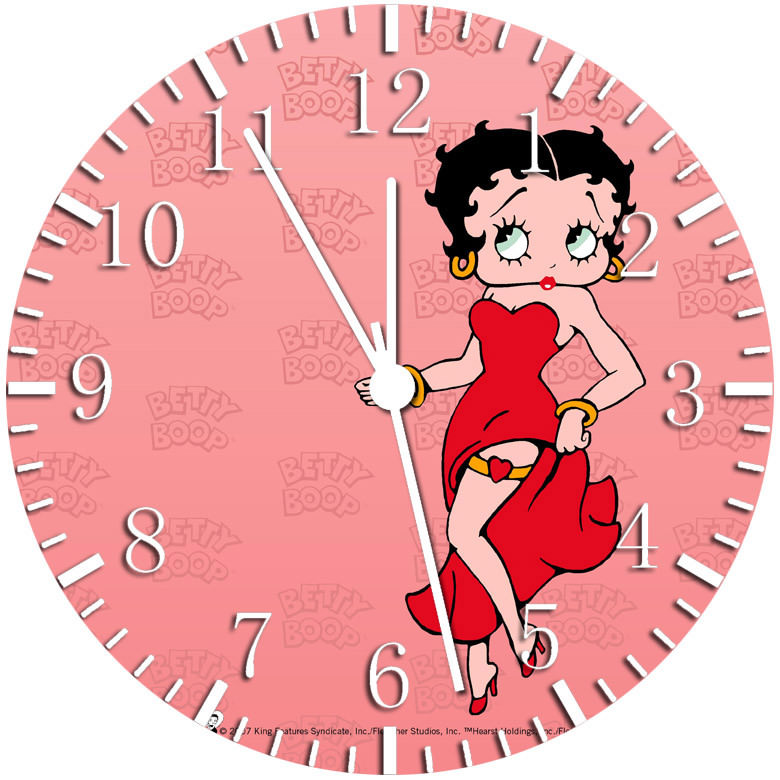 Betty Boop Frameless Borderless Wall Clock Nice For Gifts or Decor W92