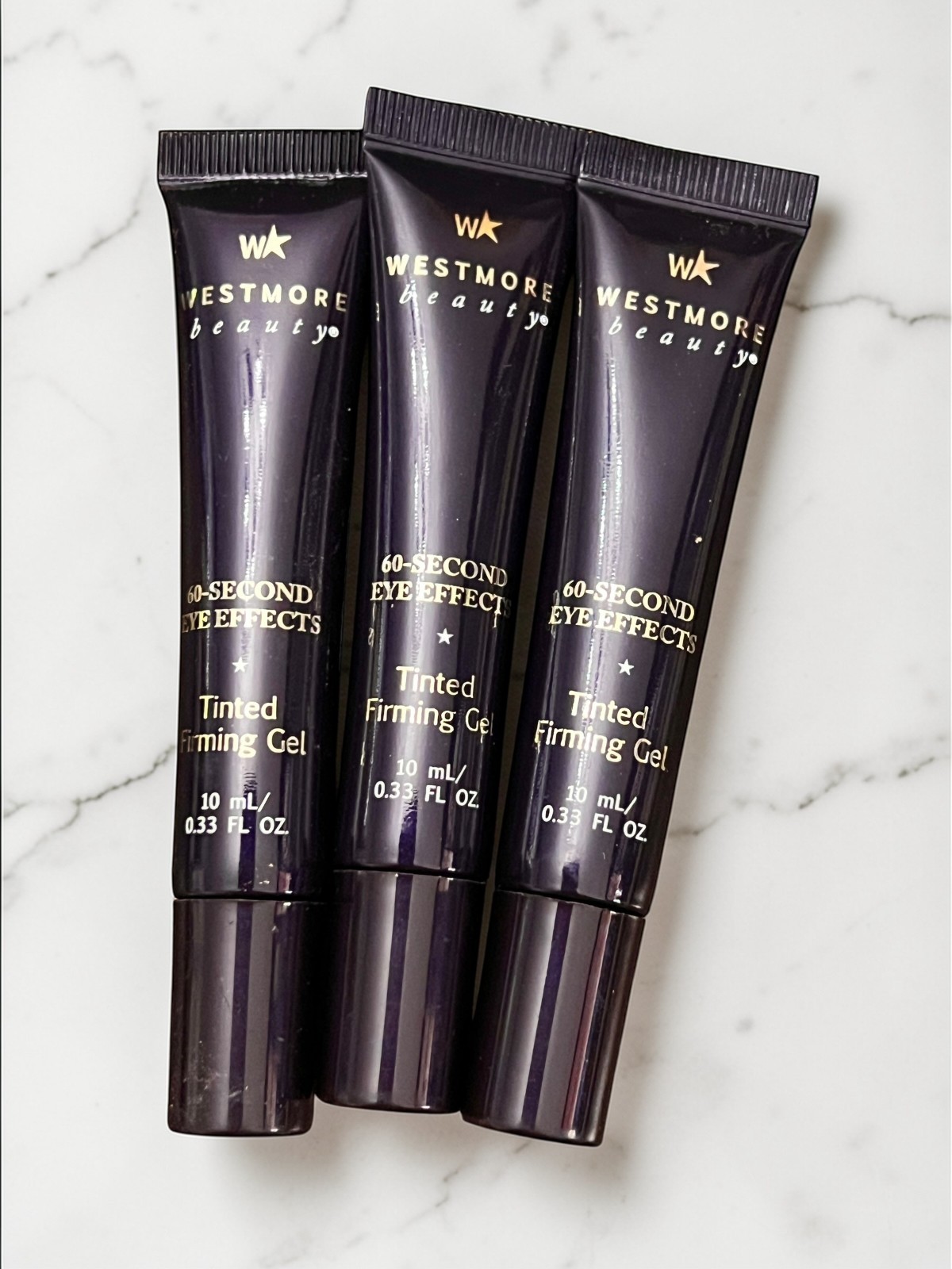 NEW~ Westmore Beauty 60 Second Eye Effects Tinted Firming Gel LOT x3 Med Deep