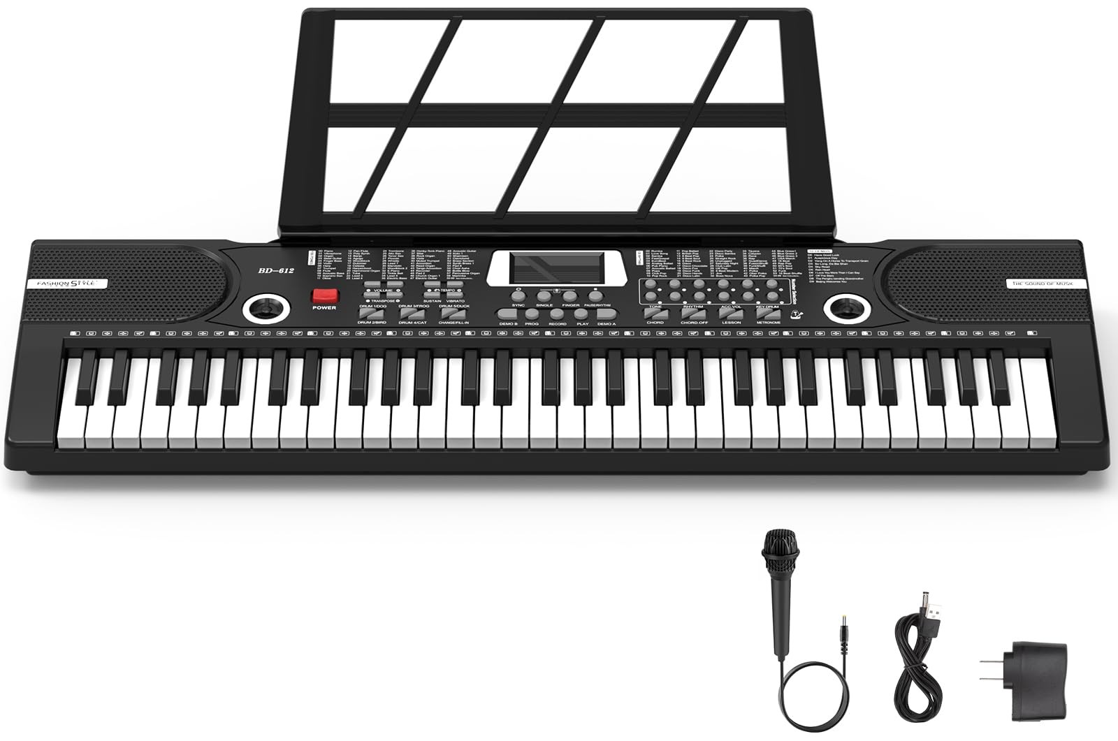 61 keys keyboard piano, Electronic Digital Piano with BuiltIn Speaker Microph...