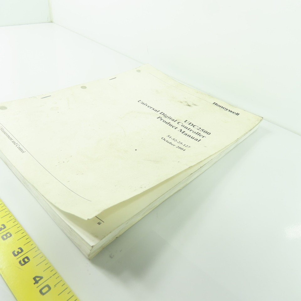 Honeywell UDC2500 Universal Digital Controller Product Manual