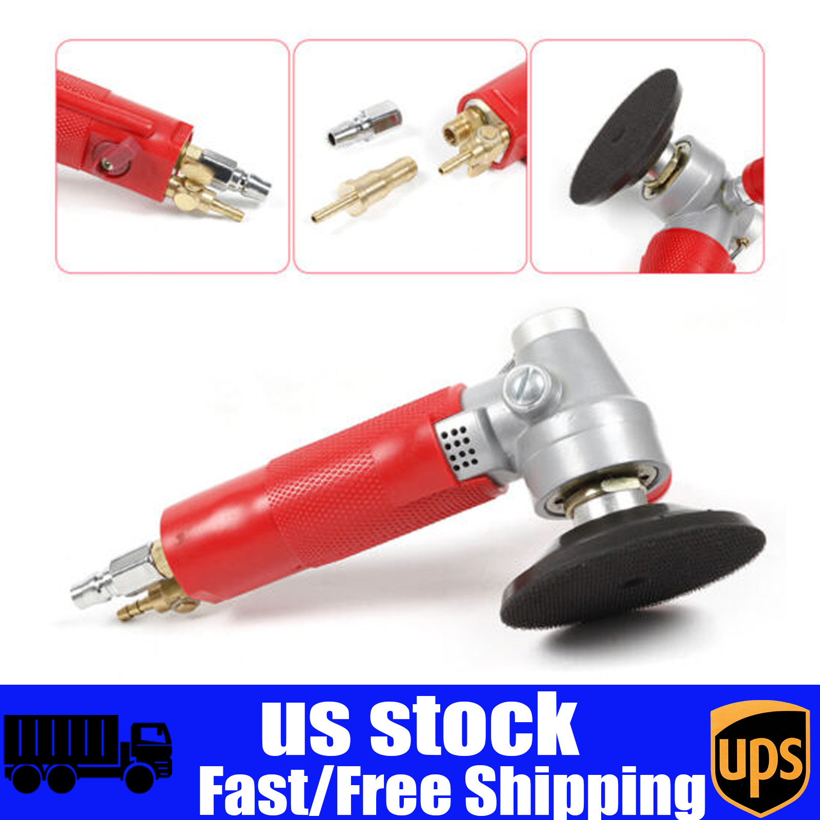 Wet Grinder Polisher Concrete Sanding stone Granite 4" Polishing 1 Pad wrench US