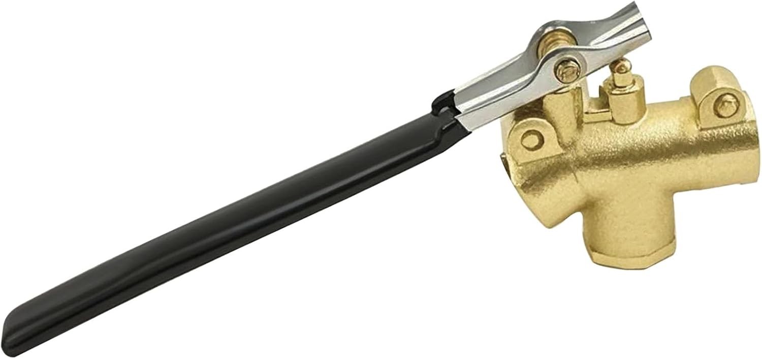 1/4" Carpet Cleaning Wand Angle Valve, Brass Angled Flow Control Valve for Carpe