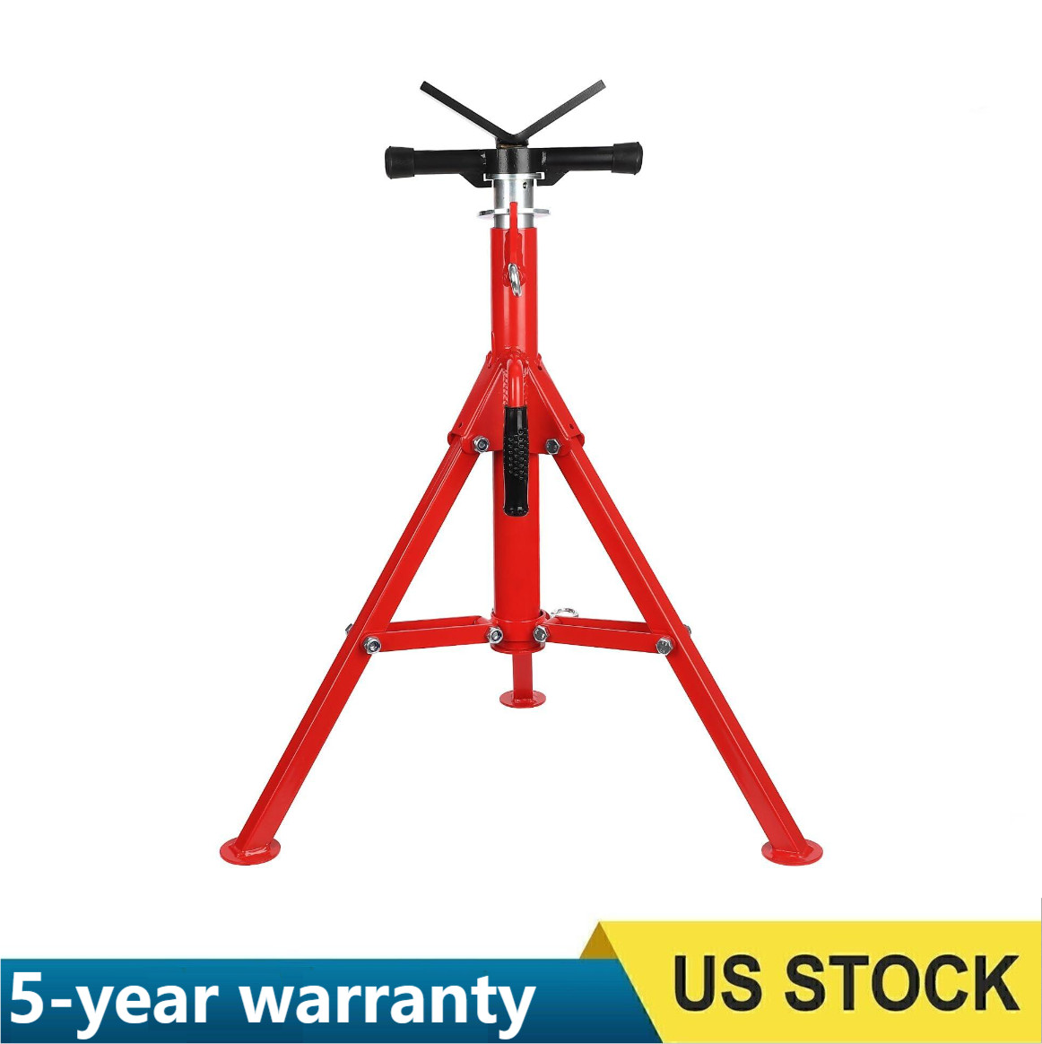 ✨V-Head Pipe Stand 28"-52" Height Pipe Jack Stand 2500Lb Capacity Heavy-Duty
