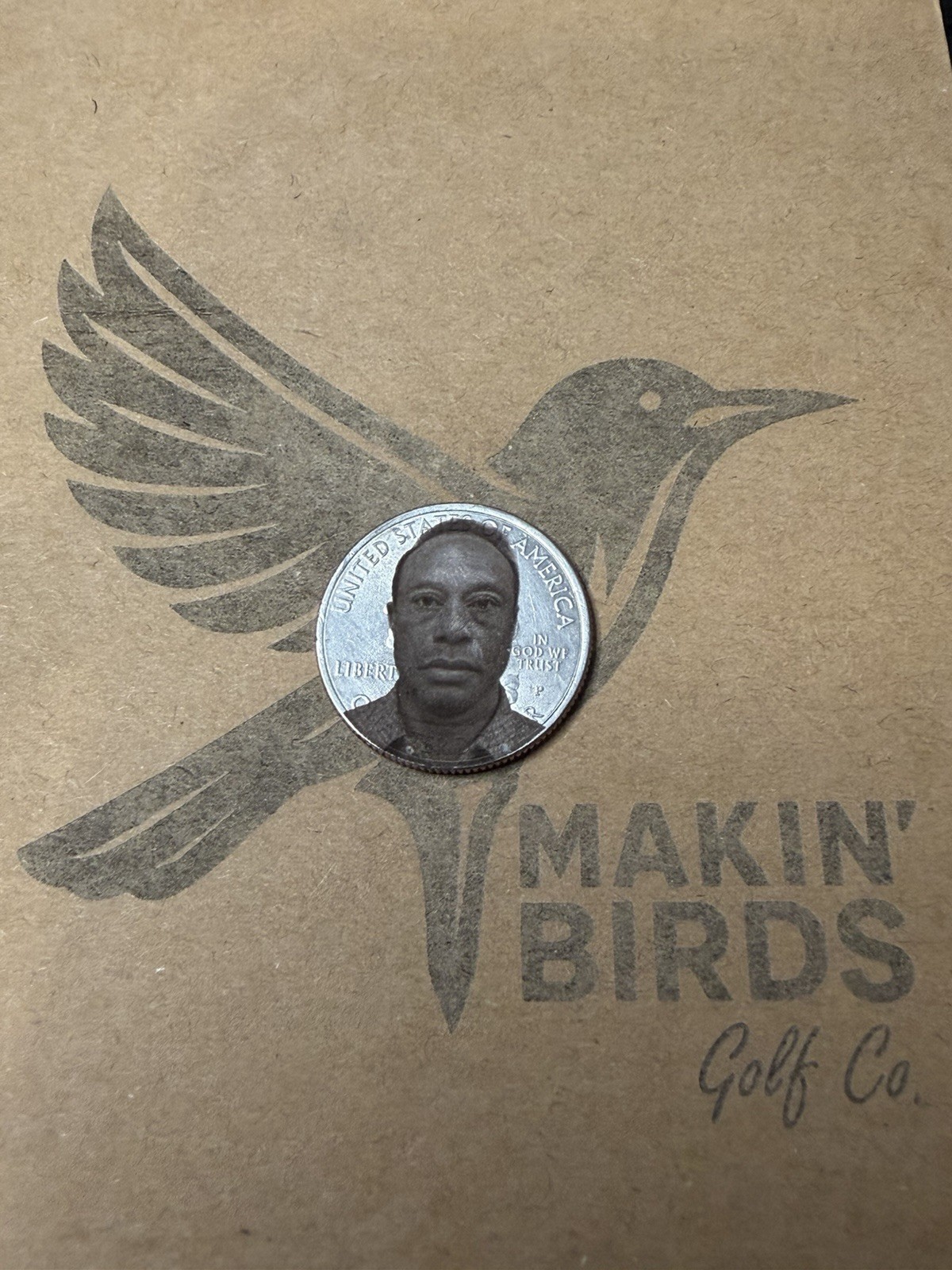 Golf Ball Marker Laser Engraved Tiger Mugshot Prescription Drug Enthusiast