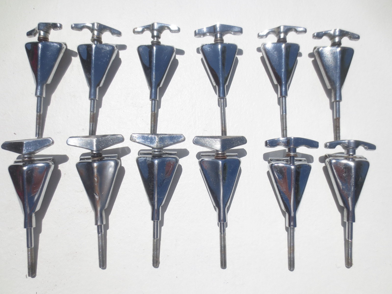 12 Vintage 1970s Pearl Bass Drum Claws And Tension Rods