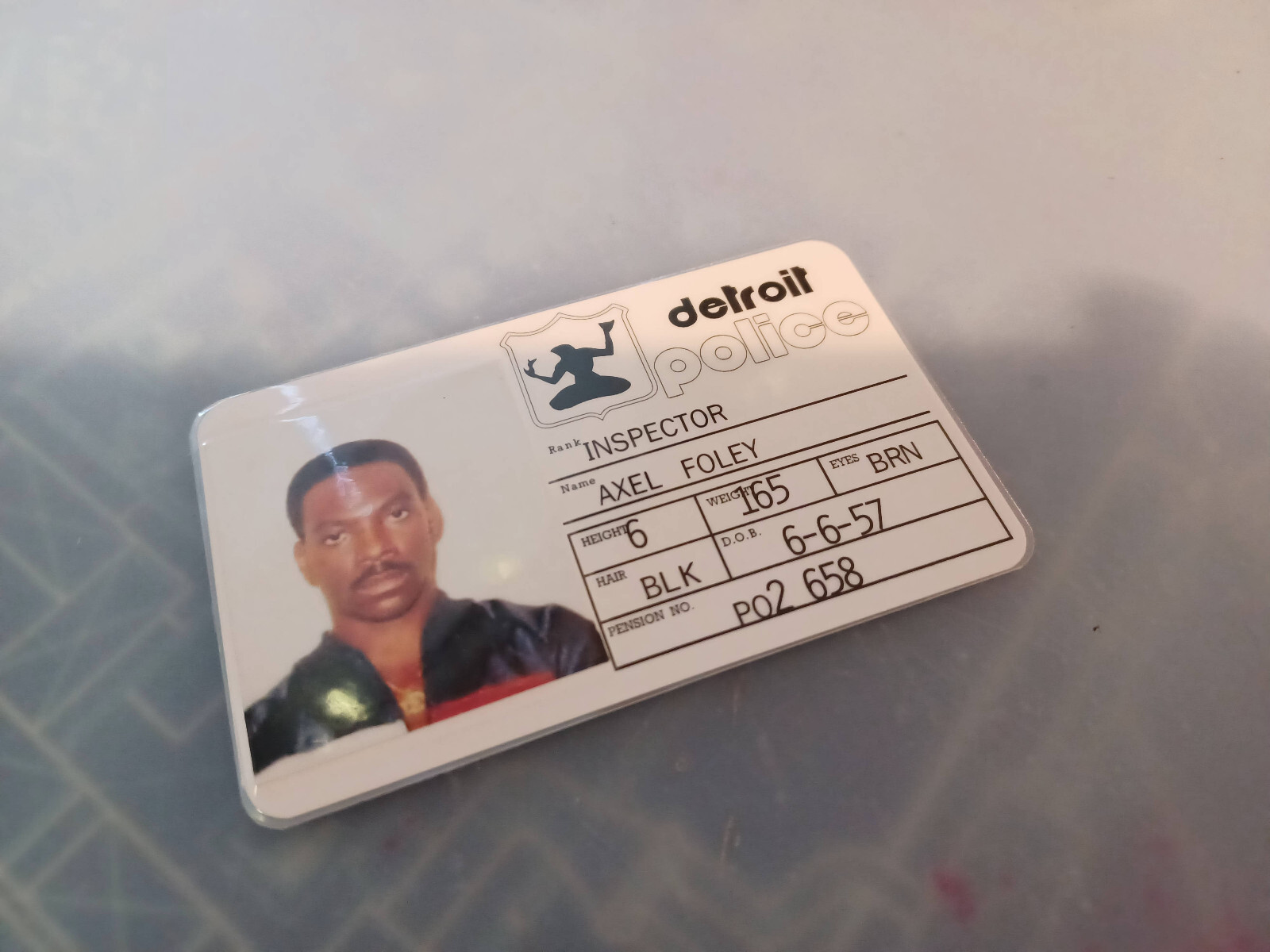Beverly Hills Cop Axel Foley I.D. Prop Cosplay Novelty Action