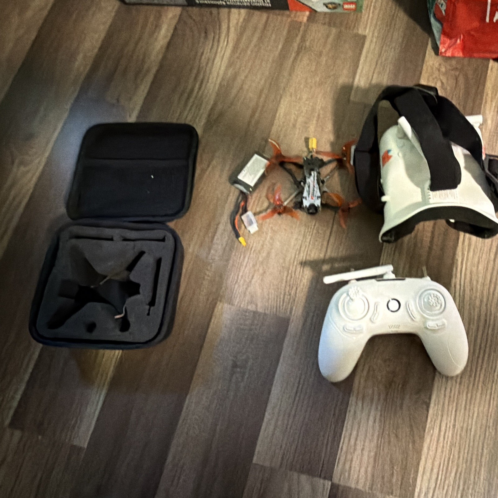 FPV Mini Quadcopter Drone w/ FPV Goggles Controller Carrying Case RTR  200
