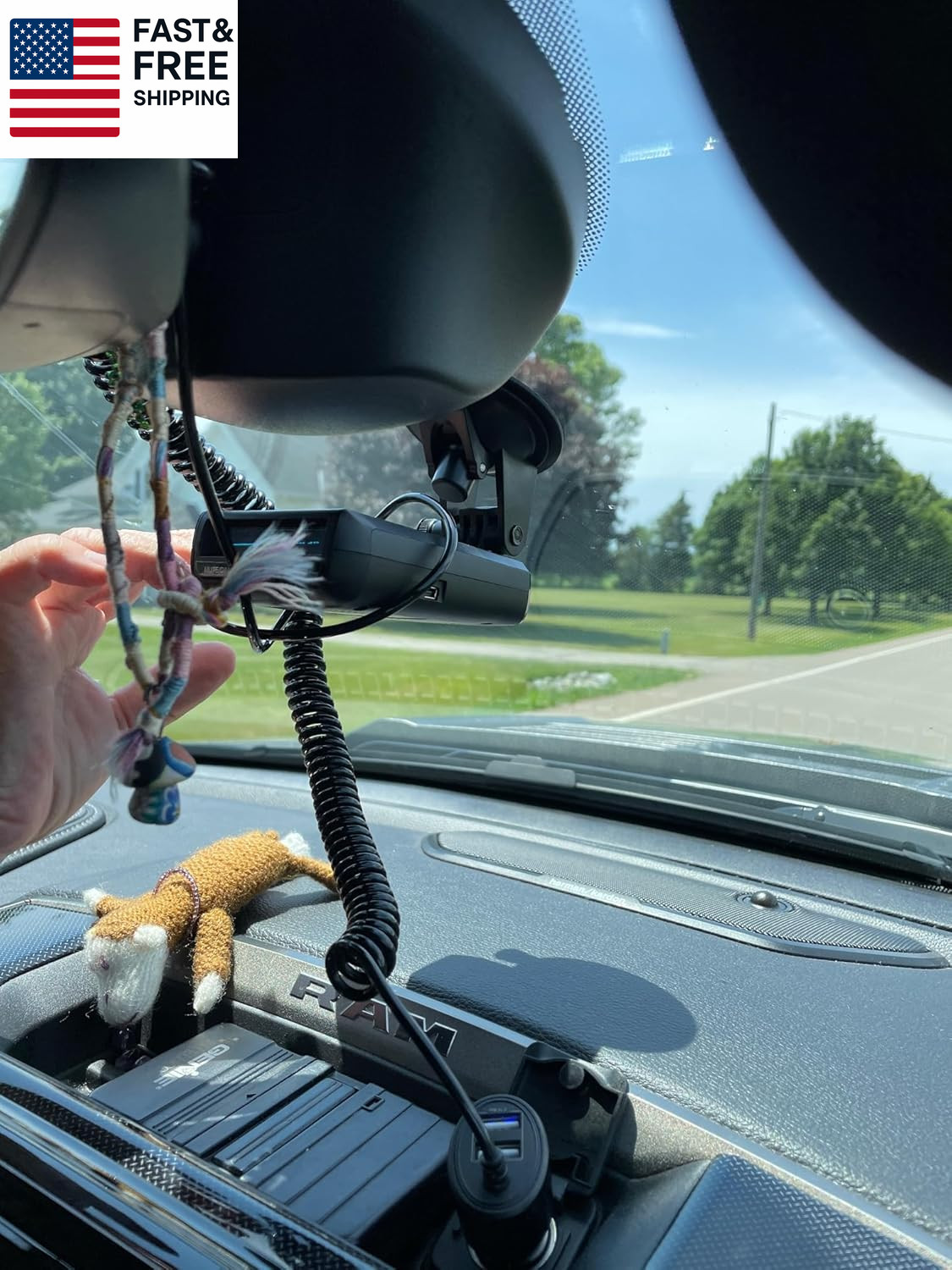 Enhanced Windshield Suction Mount Compatible with Escort Max360C, MKII, Max 3 4,