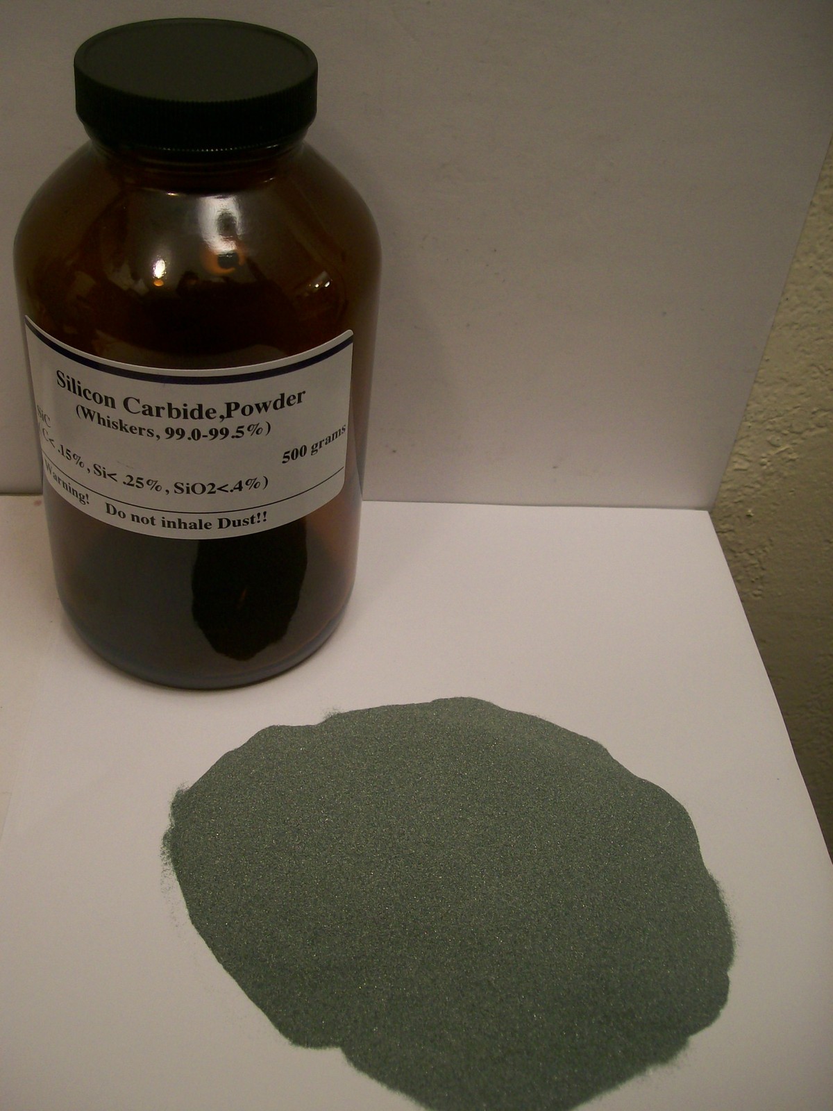 Silicon Carbide (Whiskers), 99.0 - 99.5%,  500 grams