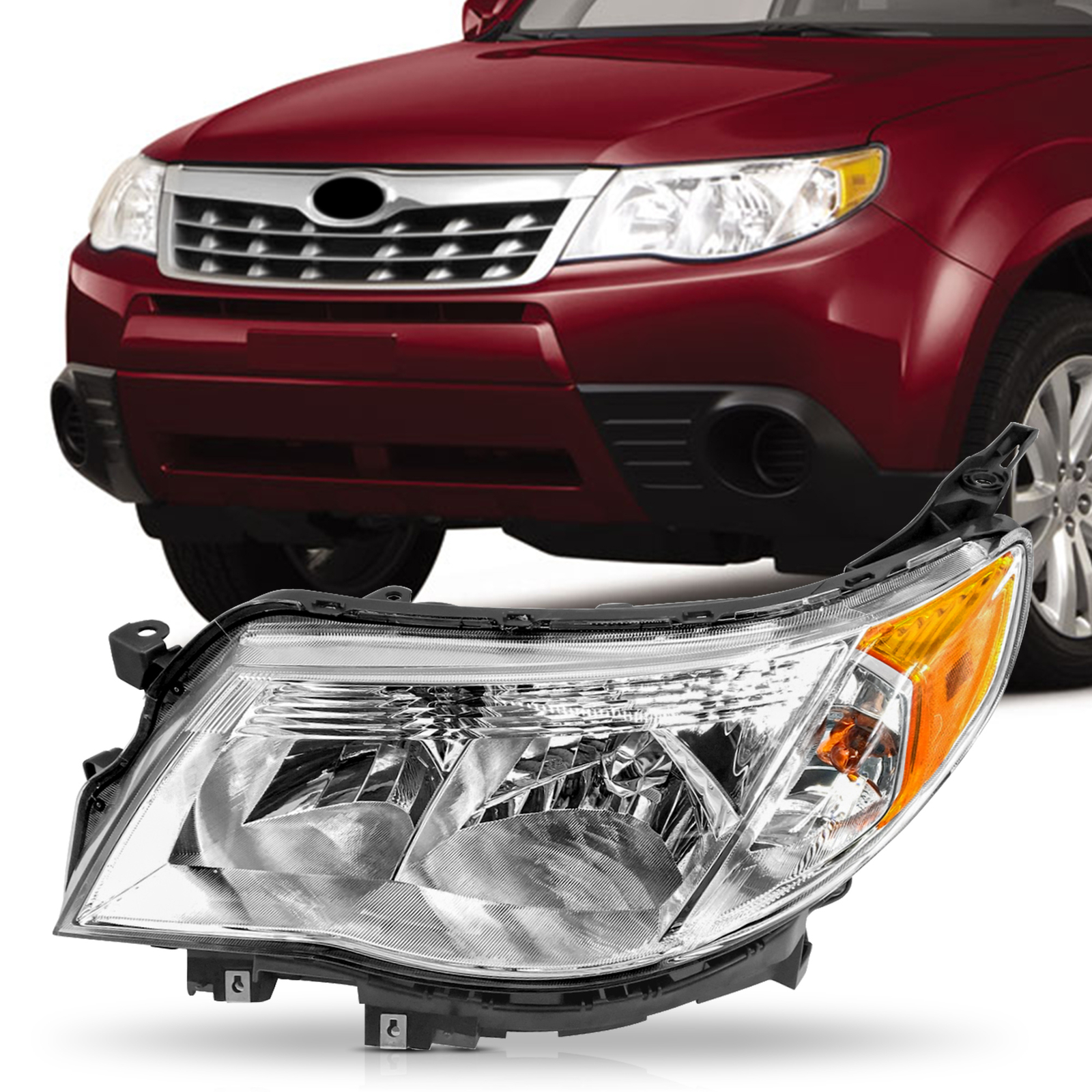 Left Headlamp Fits 2009 2010 2011 2012 2013 Subaru Forester 84001SC061 SU2503132