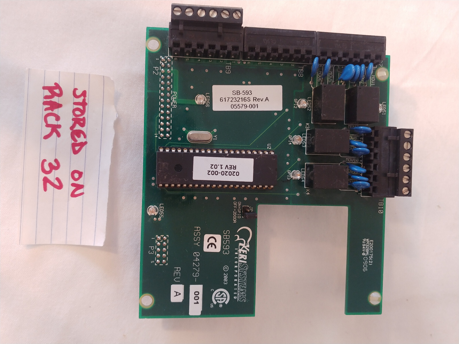 KERI SYSTEMS SB-593 SATELLITE BOARD 05579-001