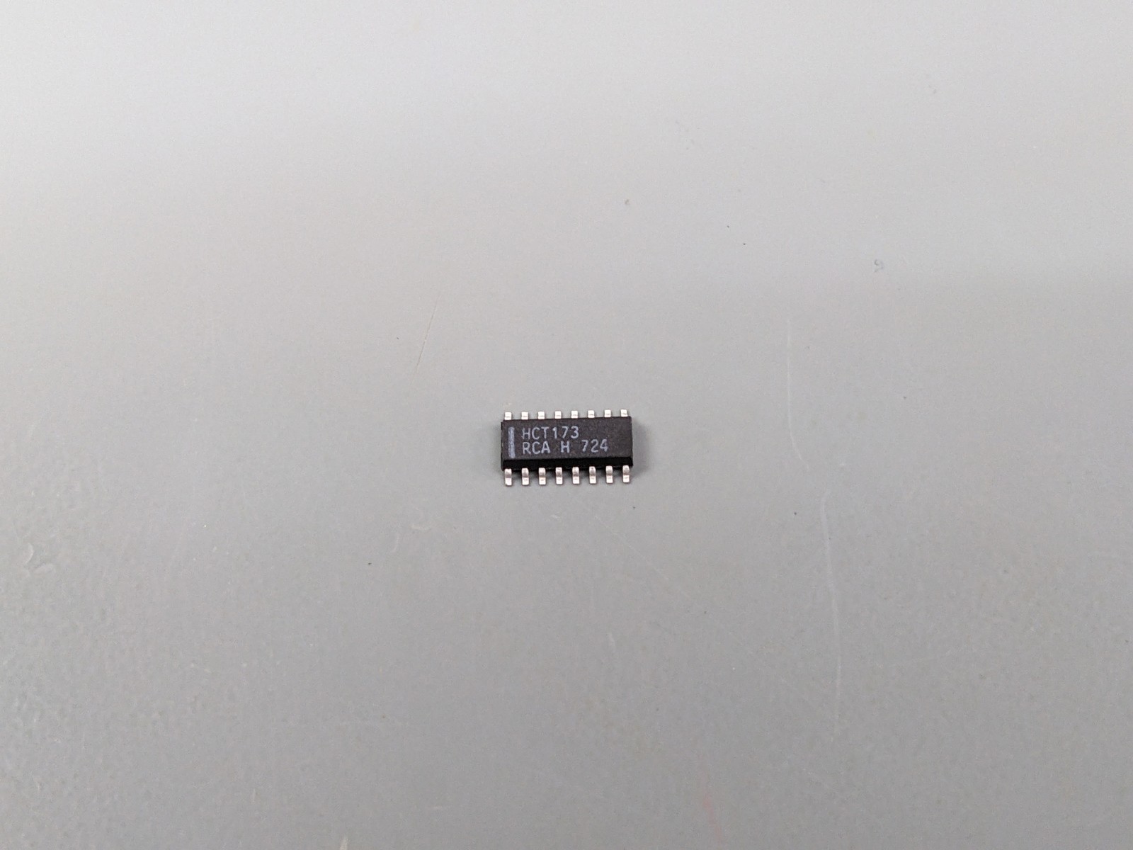 (5) CD74HCT173 ICs, Quad D Flip-Flop Async Clear, RCA,SMD SOIC-16, NOS, US STOCK