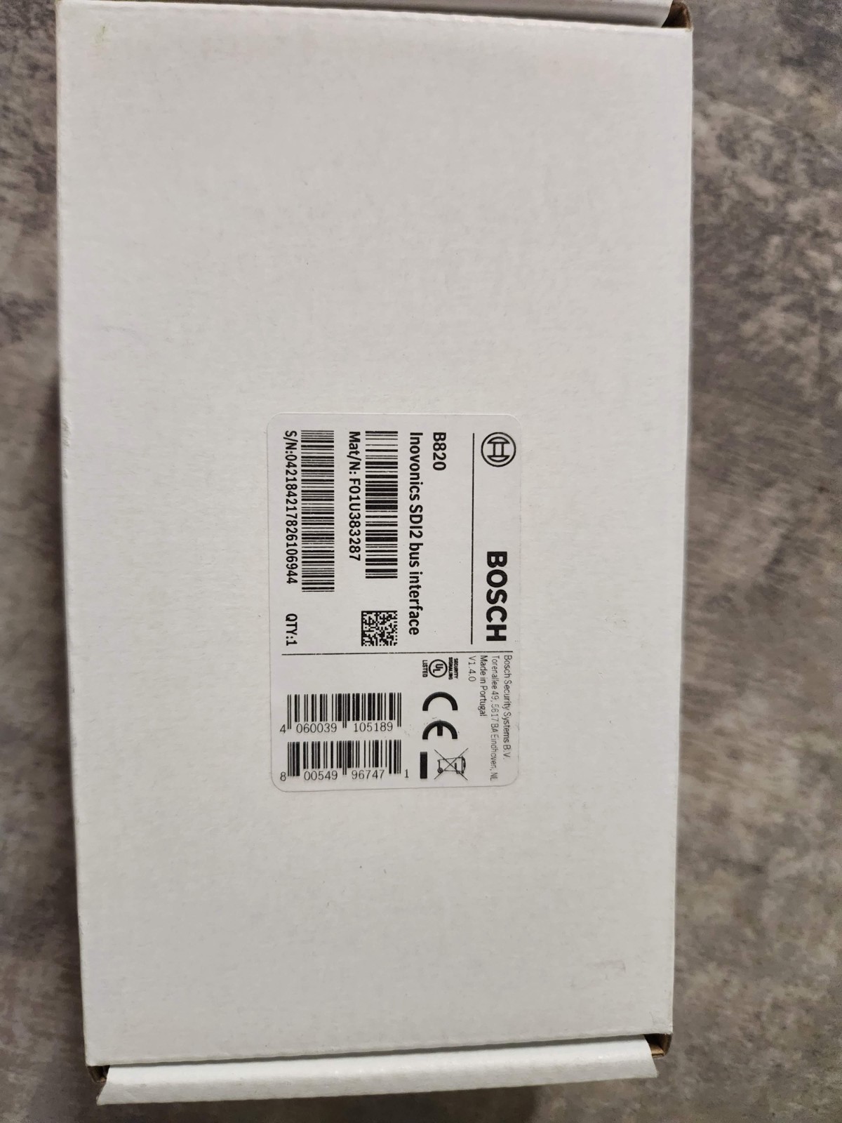 New! Bosch B820 Inovonics SDI2 Bus Interface Module