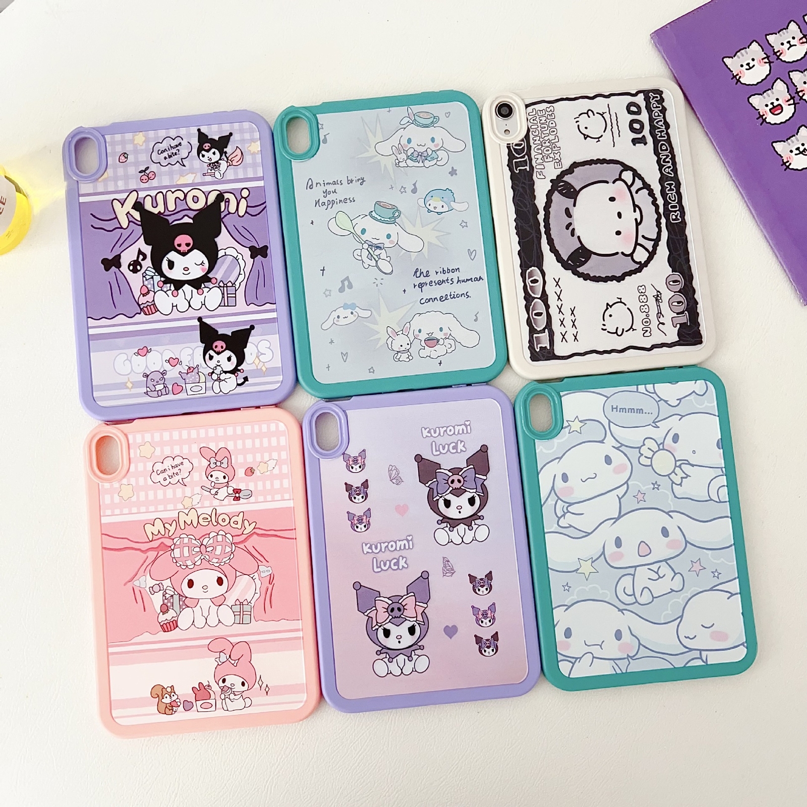 Cartoon Kuromi Shockproof Protect Case Fr iPad Air/Pro 11 10th 10.9 9/8/7th 10.2