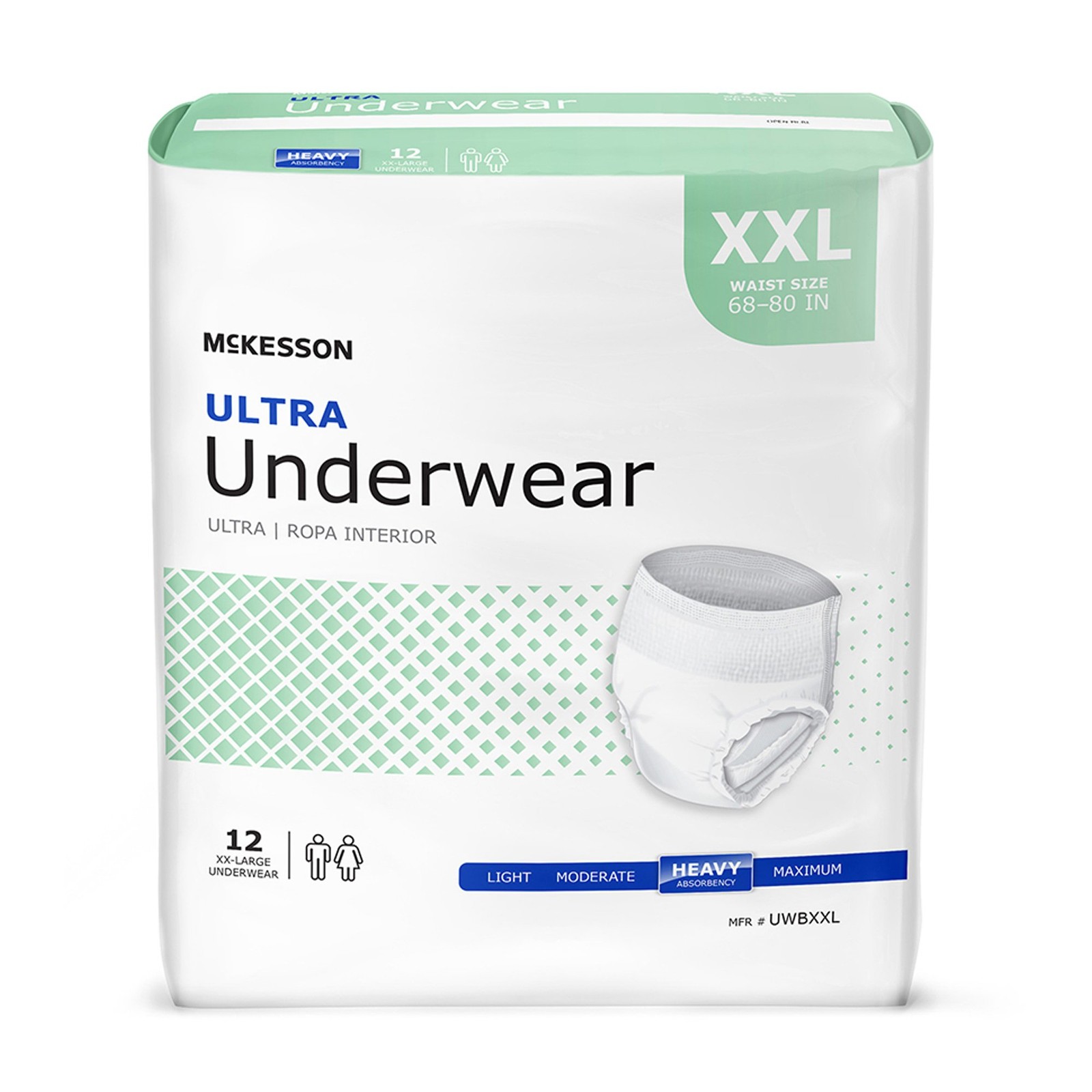 McKesson Disposable Underwear 2X-Large 50 12 Ct