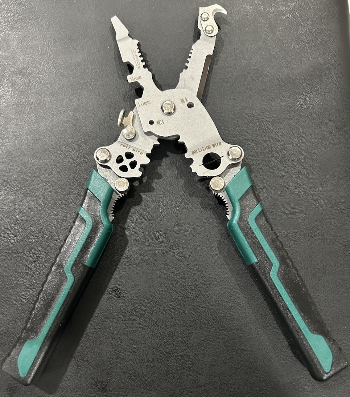 Wire Crimping Pliers Electrical Wire Stripper With Adjustable Jaws Cutting New