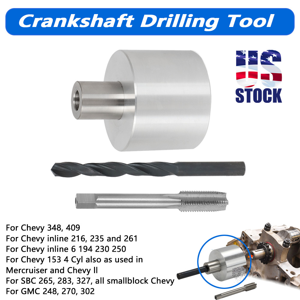 Crankshaft Drilling Pin Fixture Tool Balancer Bolt Drill Tap Snout Crank Jig
