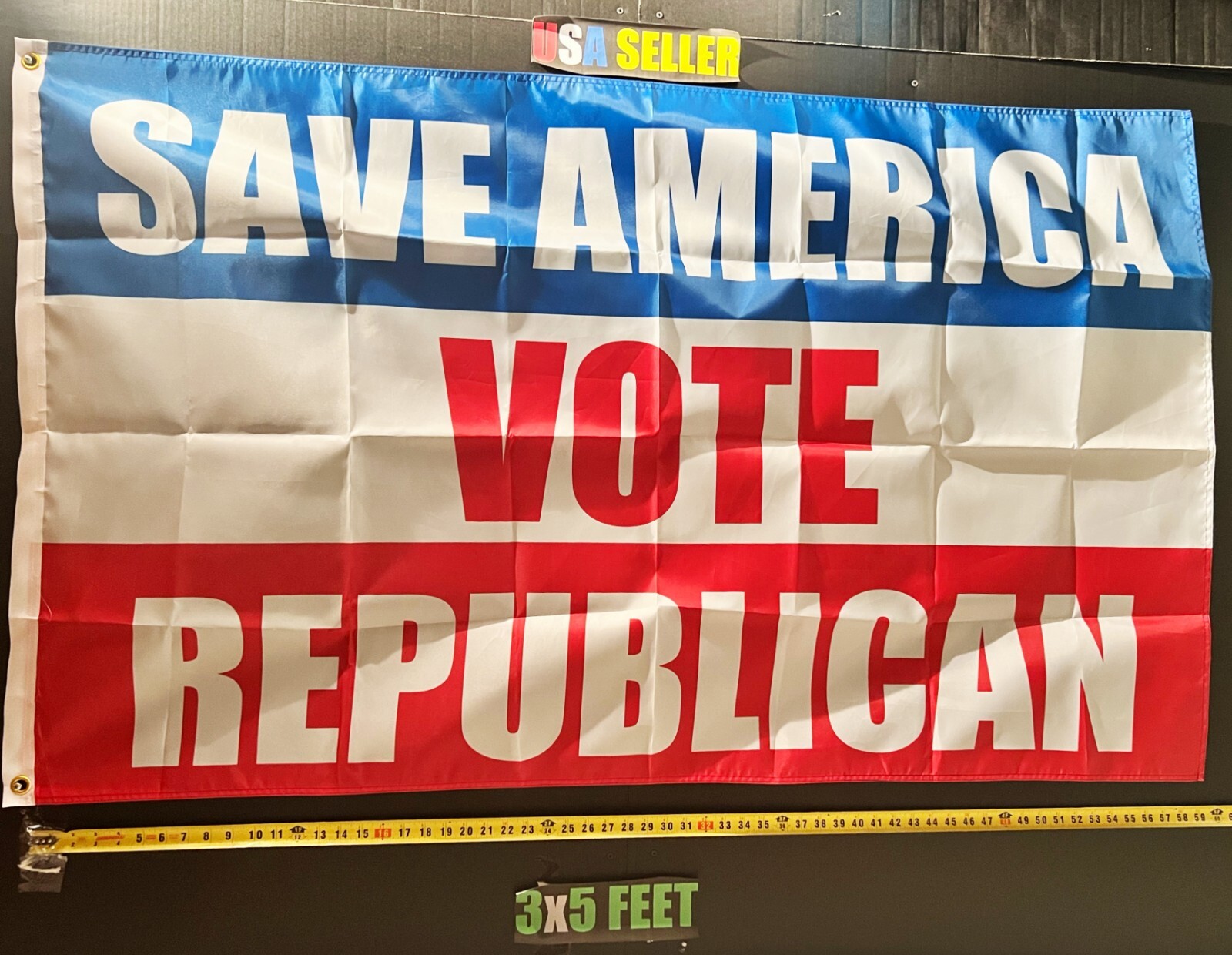 Donald Trump Flag FREE USA SHIP Save A Vote Republican Bl Desantis USA Sign 3x5'