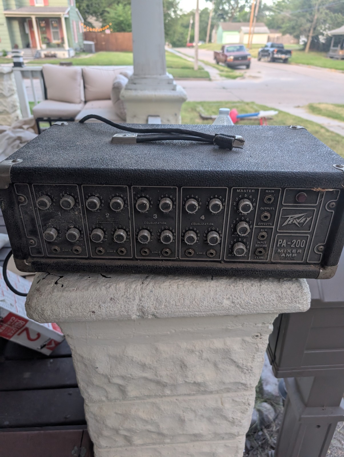 Peavey Standard PA Mixer Amp Amplifier series PA-200 Read