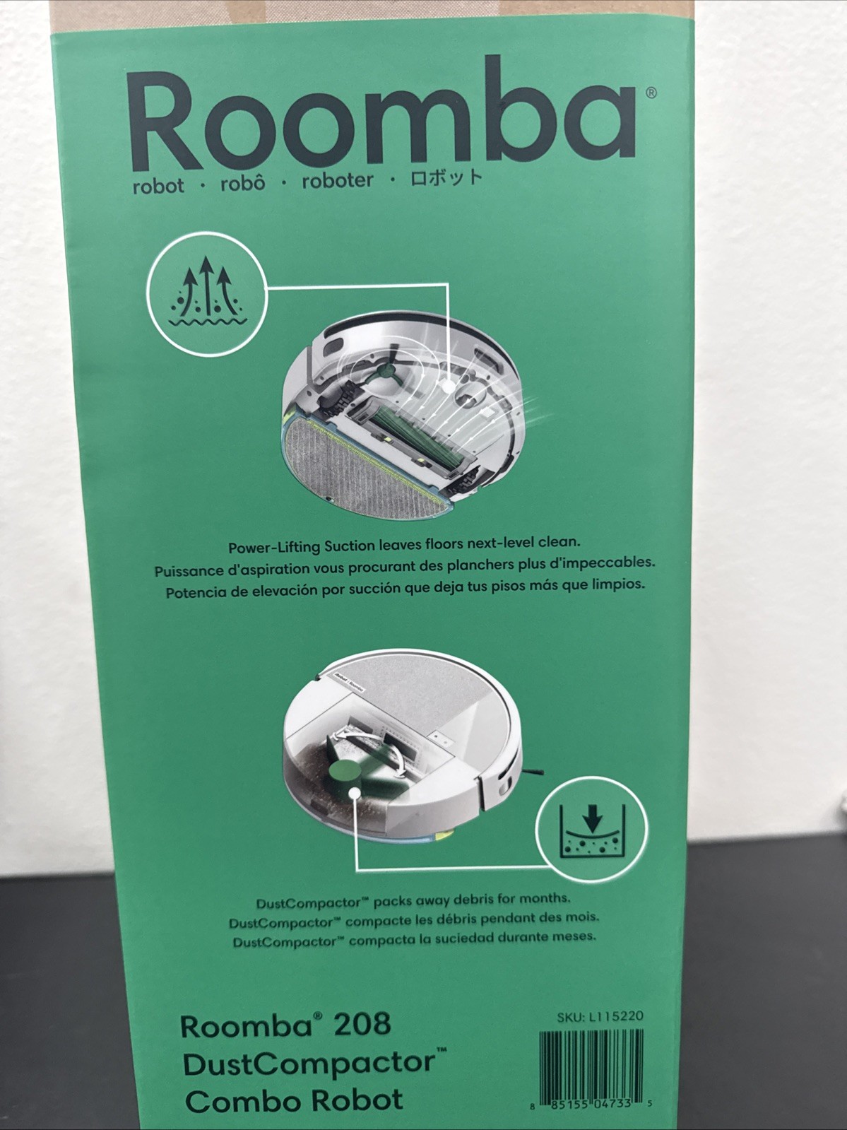 iRobot Roomba 208 DustCompactor Combo Robot Vacuum & Mop