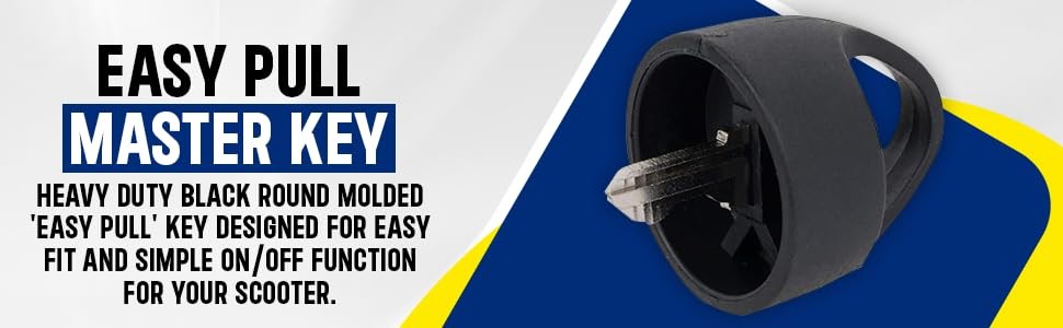 Deluxe Easy Pull Key for Pride Mobility - Universal Master Replacement...