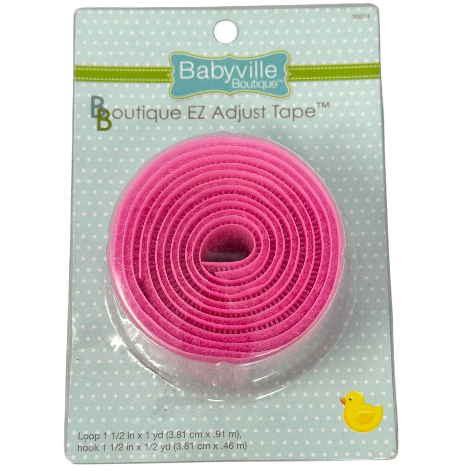 Babyville Boutique EZ Adjust Tape Hook and Loop Fastener Pink 35074 1-1/2 Wide