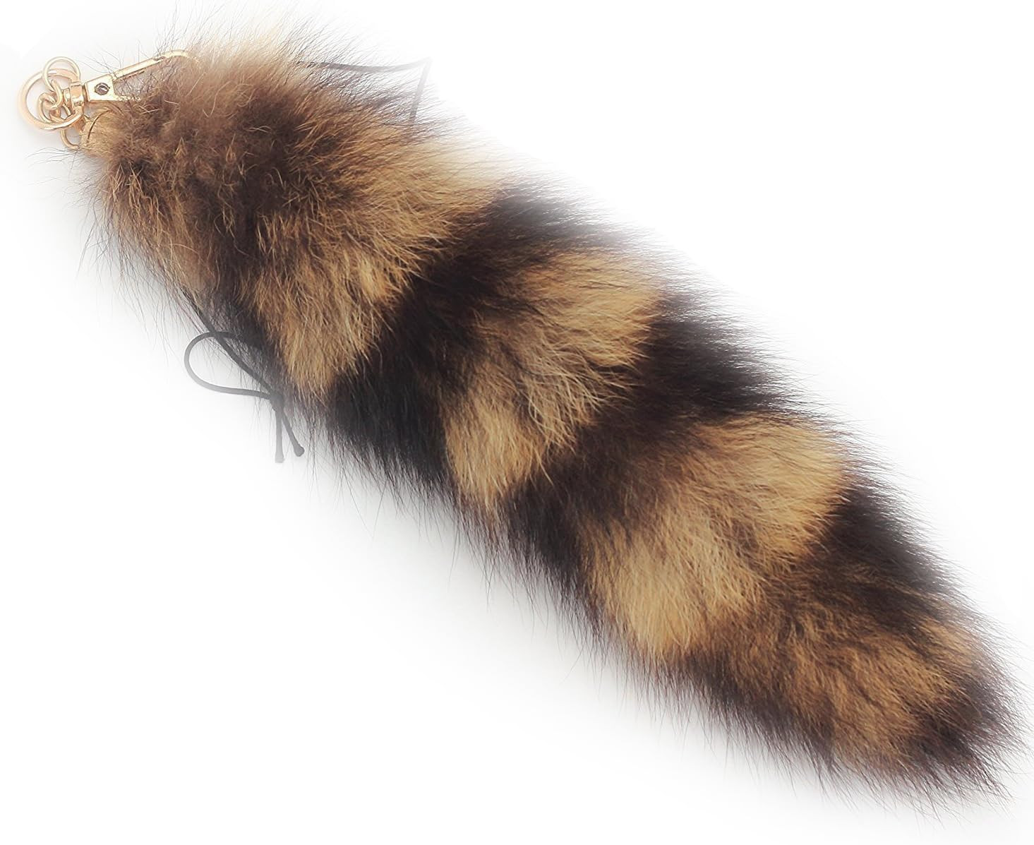 Super Huge and Fluffy Real Fox Tail Fur Keychain Pendant