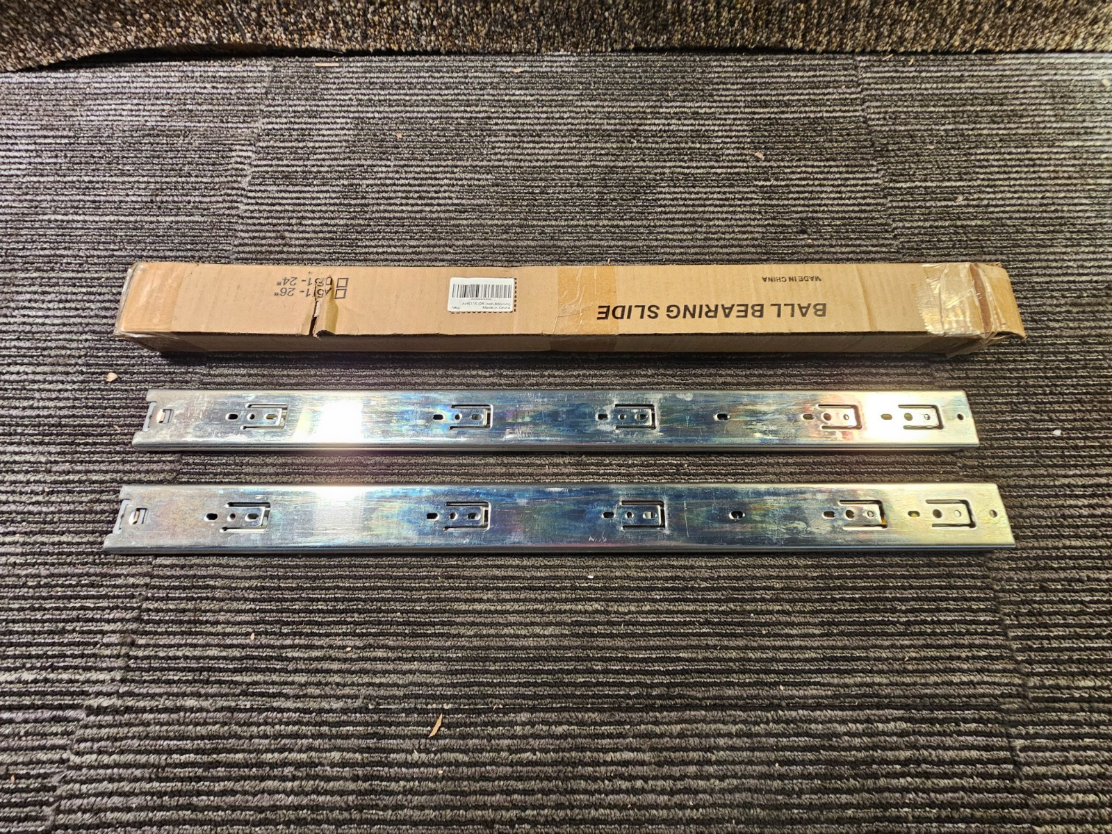 (QTY 2) AH5115 Heavy Duty Stainless Steel Ball Bearing Drawer Slide 26 Inches