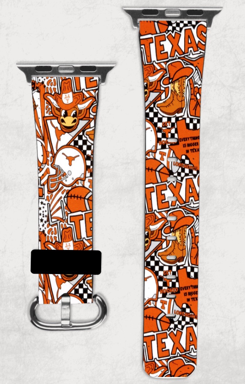 University of Texas Longhorns Apple Watch Band NEW 38/40/41 & 42/44/45 UT