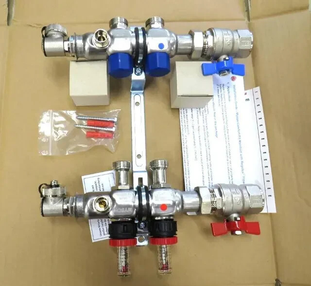Myson Radiant pex manifold Regolux Flowmeters SSMANI-2 2 Branch QUALITY