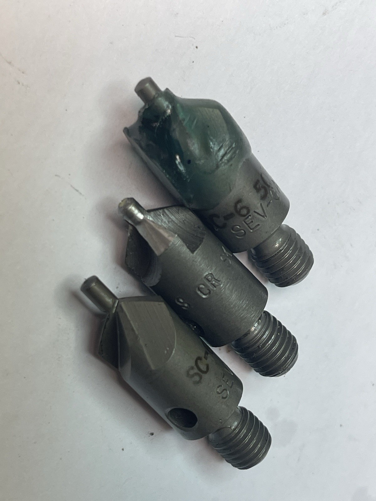 HSS 100° Piloted Aircraft Countersink Cutter 3/8Dx1/8P x 1/4-28 Qty.3(26MY561)