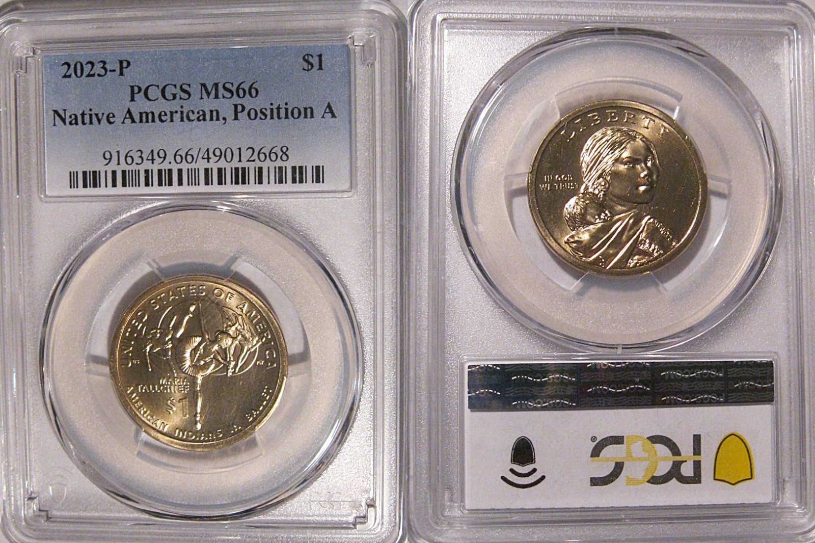 2023 P Native Sacagawea Dollar $1 PCGS MS66 Position A