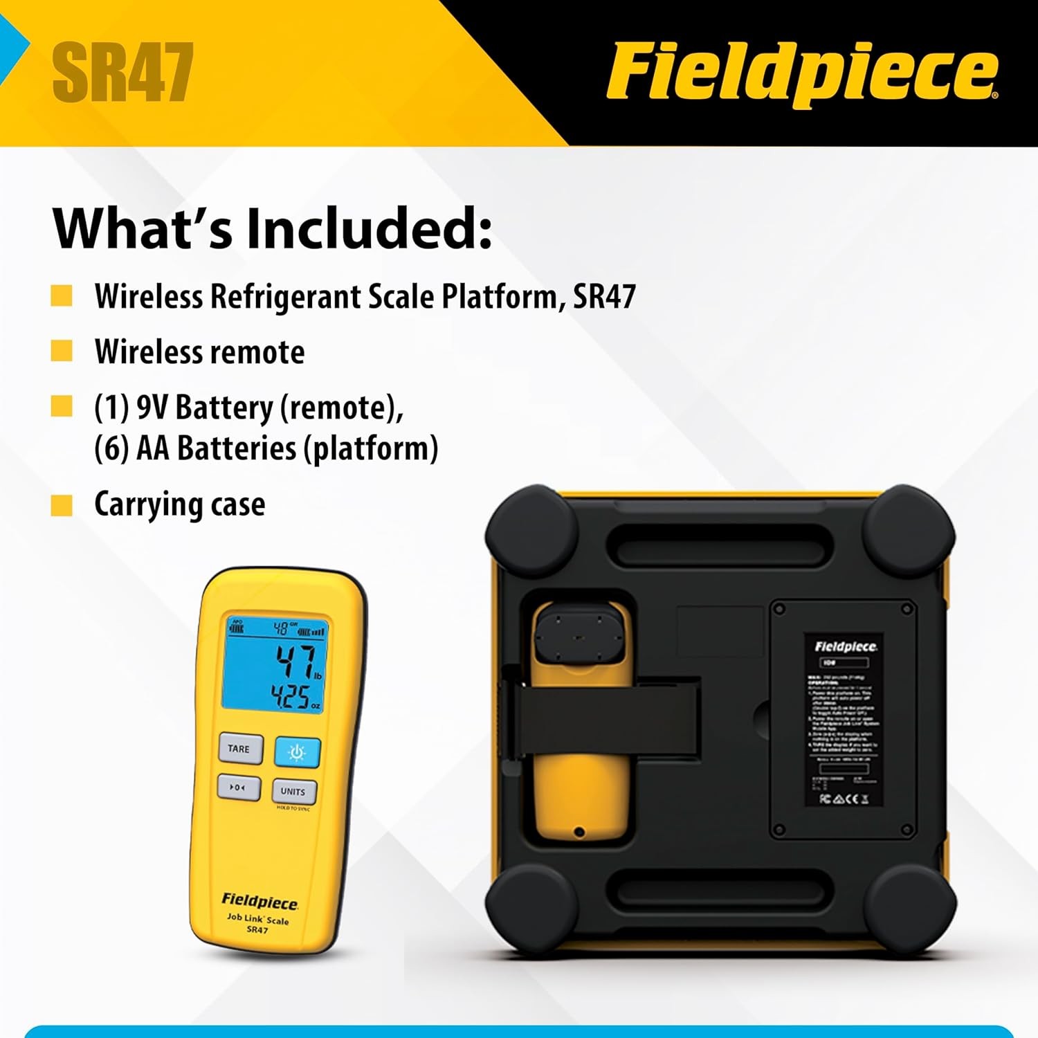 Fieldpiece SR47 Wireless Scale with Remote