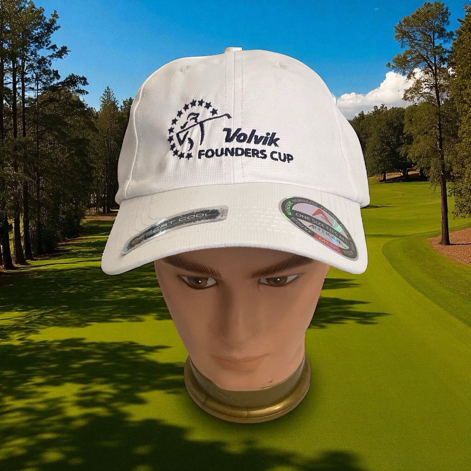 New Volvik Antigua Golf Hat Cap Founders Cup White Adult LPGA