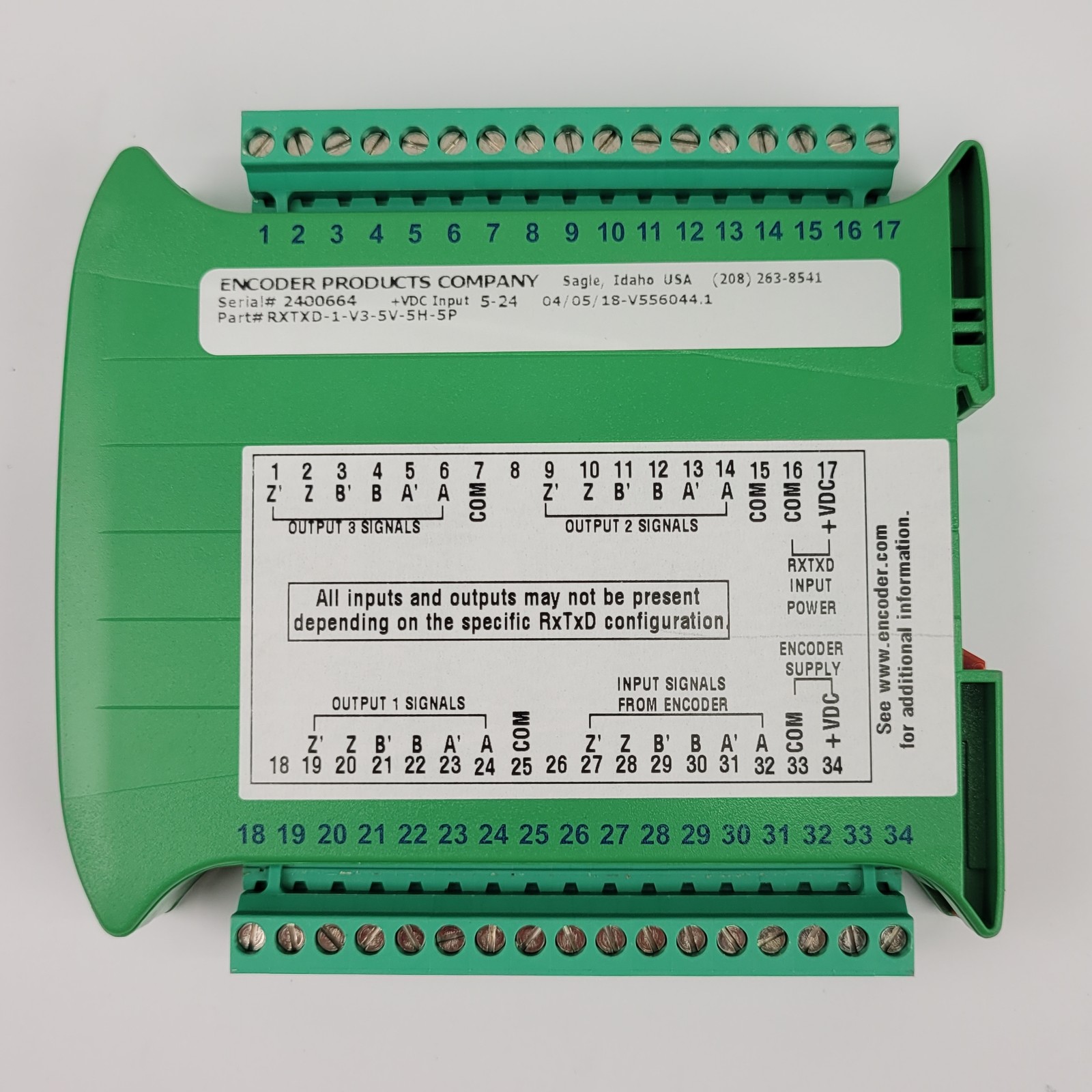 Encoder Products RXTXD-1-V3-5V-5H-5P Encoder Interface - NEW