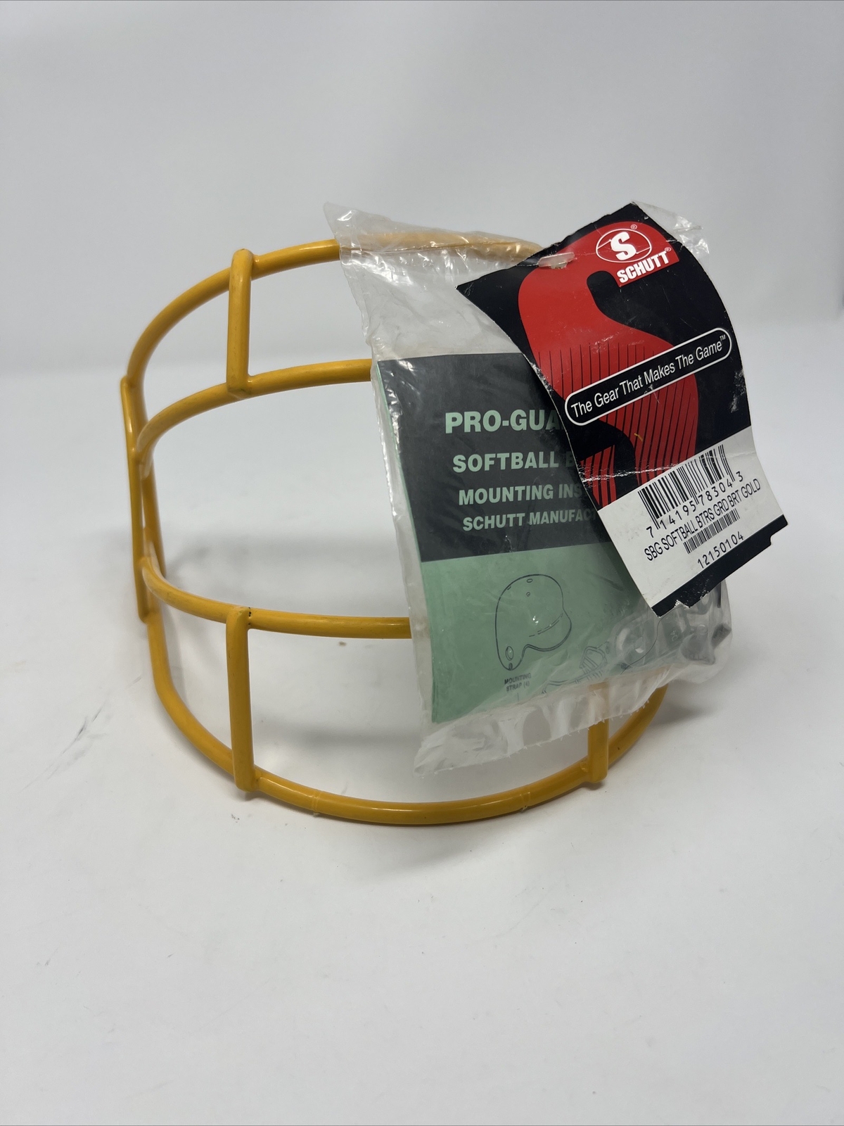 NOS SCHUTT SOFTBALL BATTERS GAURD GOLD YELLOW  PRO GAURD