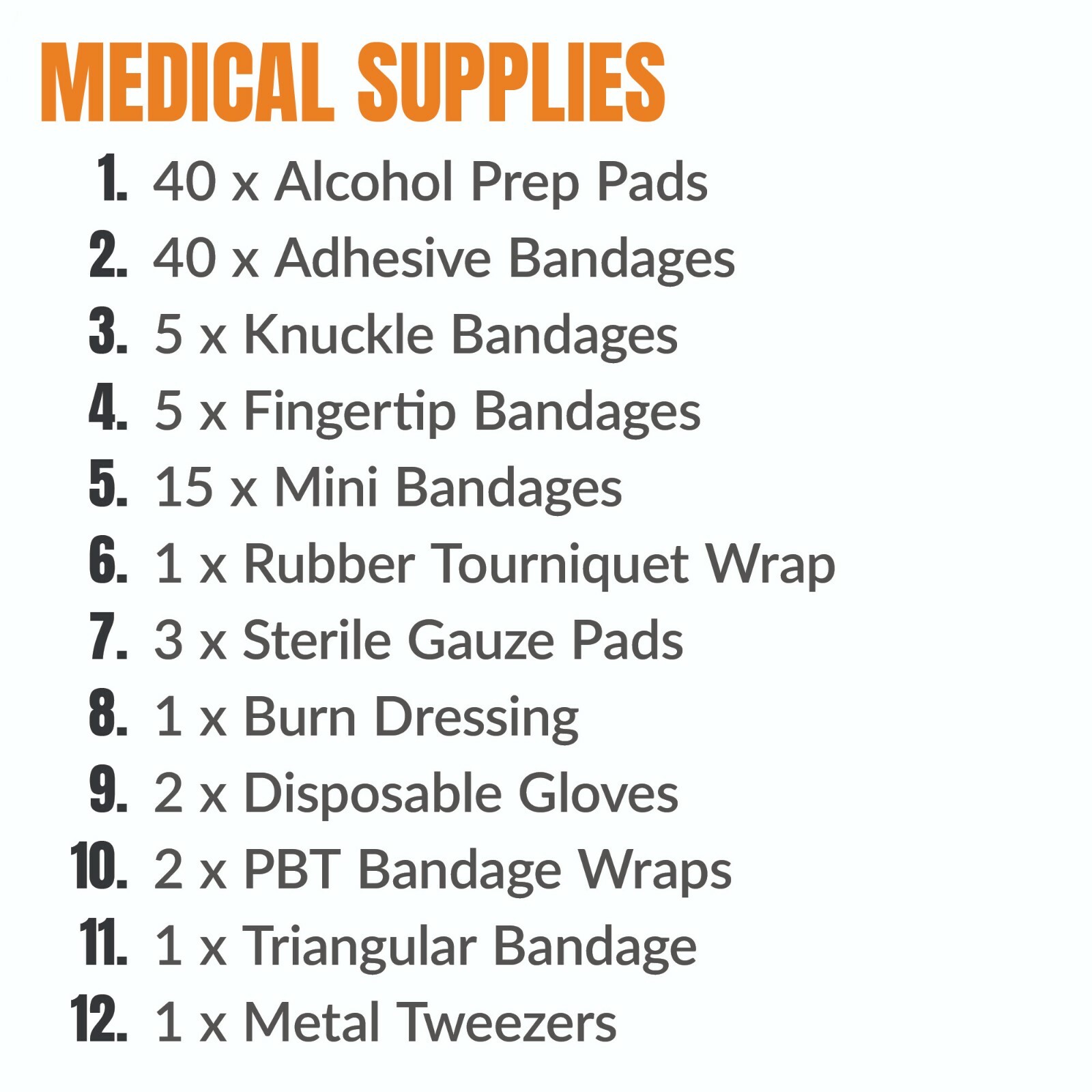 Premium 250 Piece Molle Survival & First Aid Kit