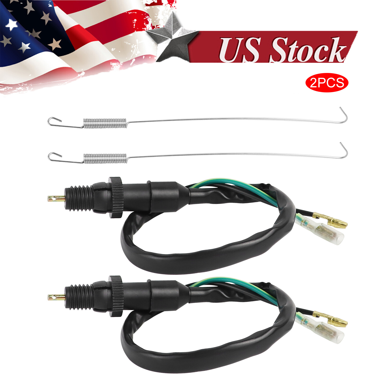2X Universal Rear Brake Stop Light Switch Spring For Honda Yamaha ATV Motorcycle