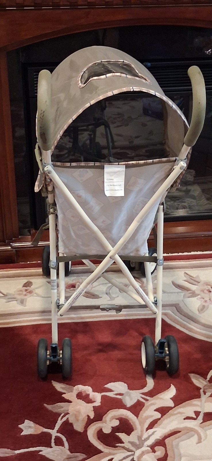 Winnie D Pooh Umbrella Stroller, Folding Single Seat with Canopy, Rubber Tires