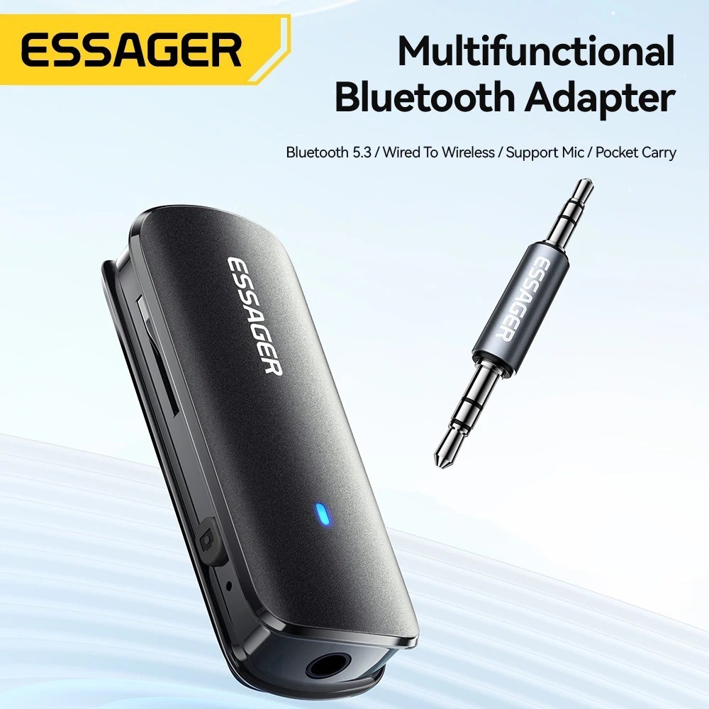 Multifunctional Bluetooth 5.3 Adapter 3.5mm Jack Aux Wireless Adapter Stereo